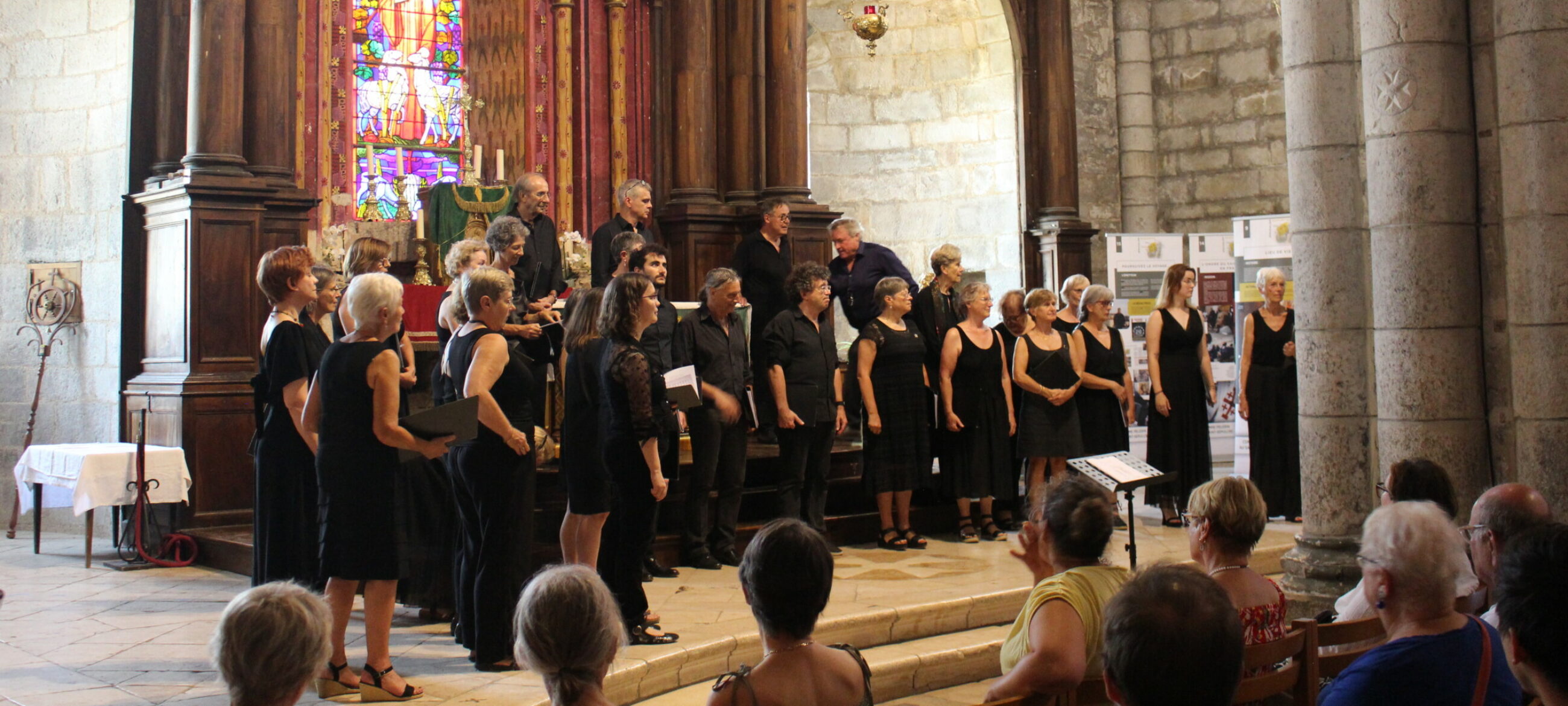 Concert du stage de chant choral Cantica Sacra pour le Festival de Rocamadour