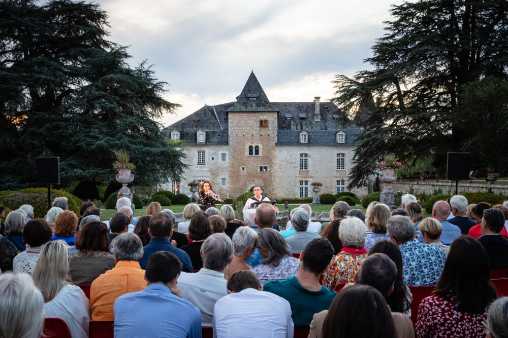 Félicien Brut et Lucienne Renaudin-Vary jouent au Château de la Treyne pour le Festival de Rocamadour