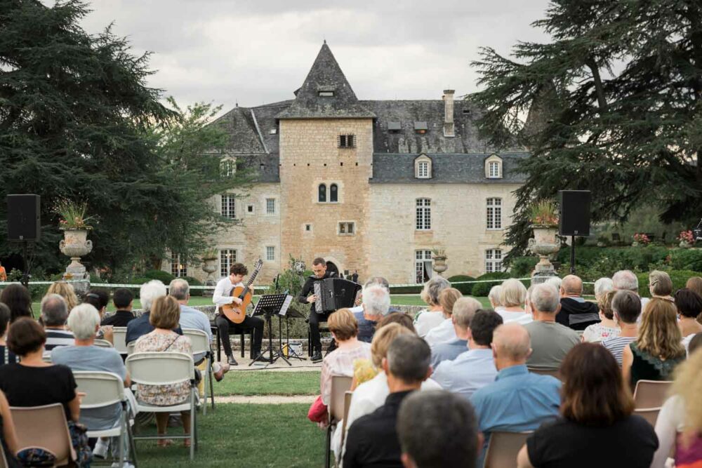 Félicien Brut et Thibault Garcia jouent au Château de la Treyne pour le Festival de Rocamadour